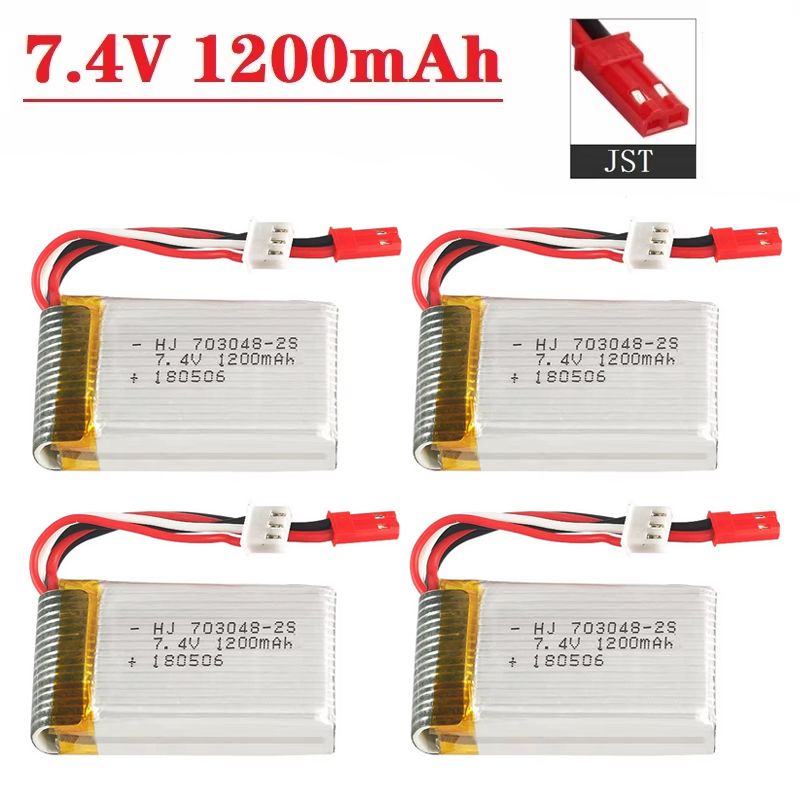 Drone Battery Lipo - Lipo Battery 2S 7.4V 1200mAh 703048