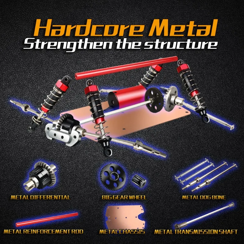 100km/h High-speed 4WD Rc Cars - Drone Battery Alarm recension och pris