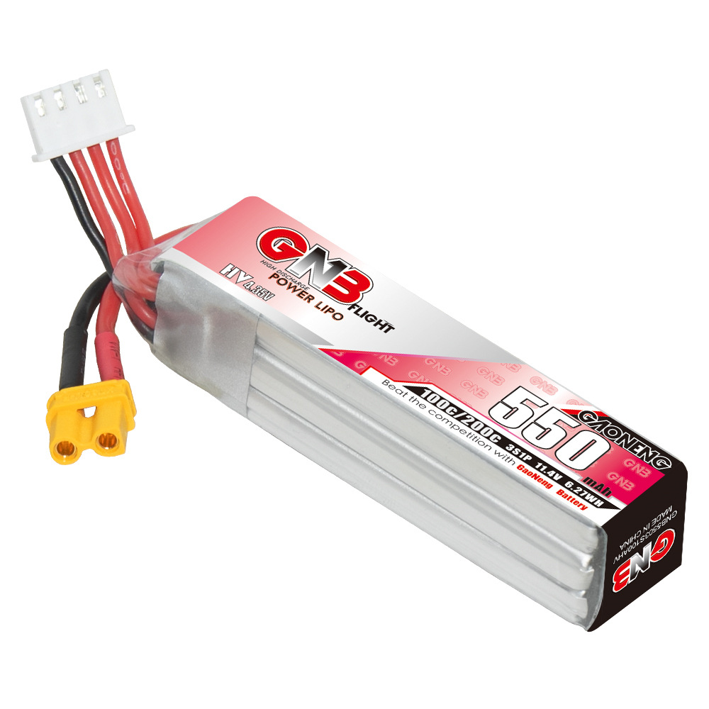 GNB HV 11.4V 550mAh 100C/200C  - Drone Battery Lipo recension och pris