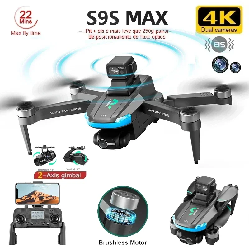 NEW S9S MAX MINI Drone 4K 2-Ax - Drone Battery Box recension och pris