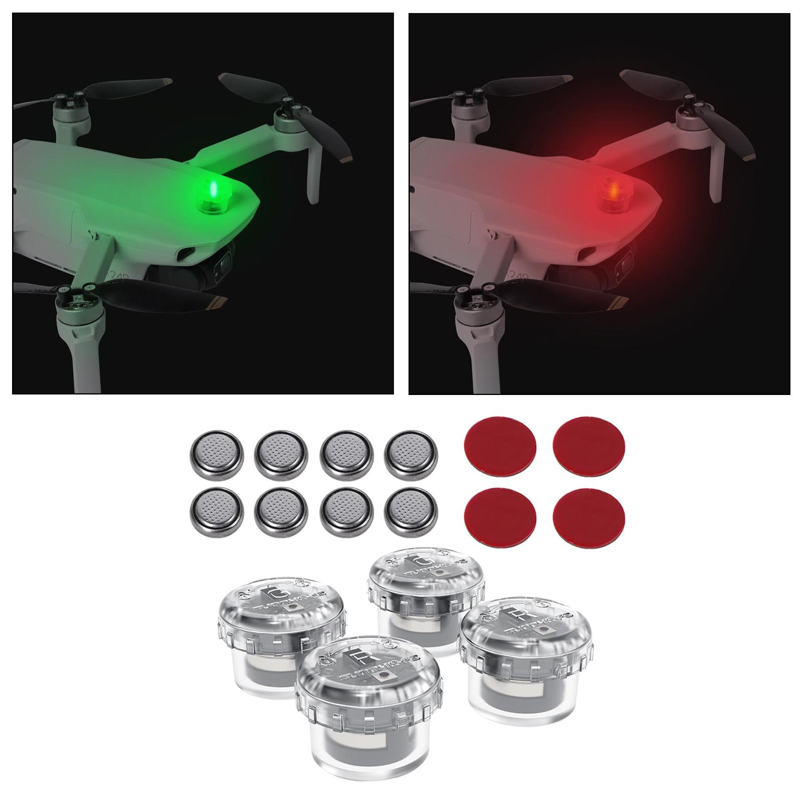 4x LED Night Flight Light Sign - Drone Battery Alarm recension och pris