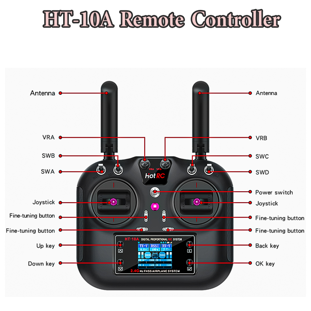 Hotrc Hot RC HT-10A HT10A 2.4G - Drone Battery Connector recension och pris