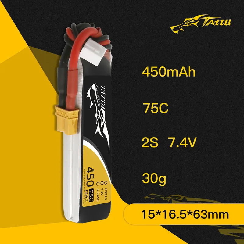 3Pcs NEW TATTU 450/500/550mAh  - Drone Battery Plate recension och pris